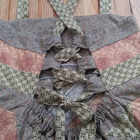 Festival Boho Patchwork Mini Dress Handmade - Picture 4 of 15